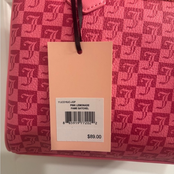 Juicy Couture pink PINK LEMONADE FAME SATCHEL and matching wallet Set - Picture 7 of 7